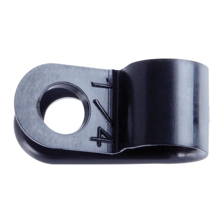 Jandorf Cable Clamp, Nylon, 1/4 in Bundle Dia., Black 61452